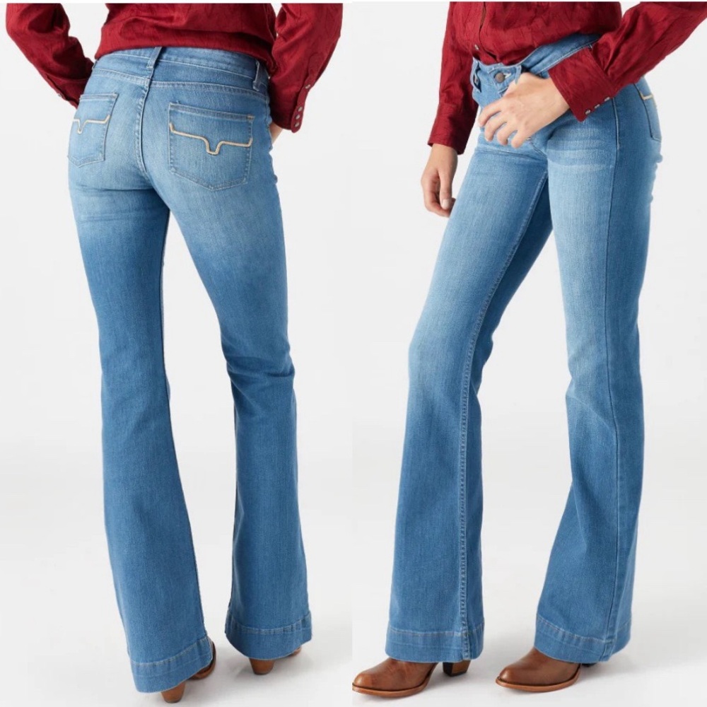 Kimes Ranch Light Blue Flare Jeans